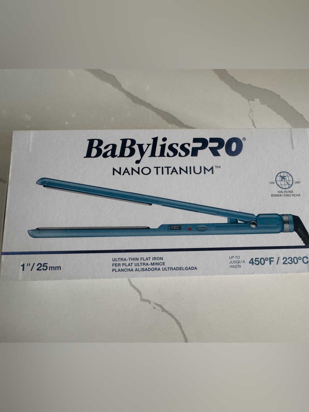BaBylissPRO Nano Titanium 1" Hair Straightener – NEW